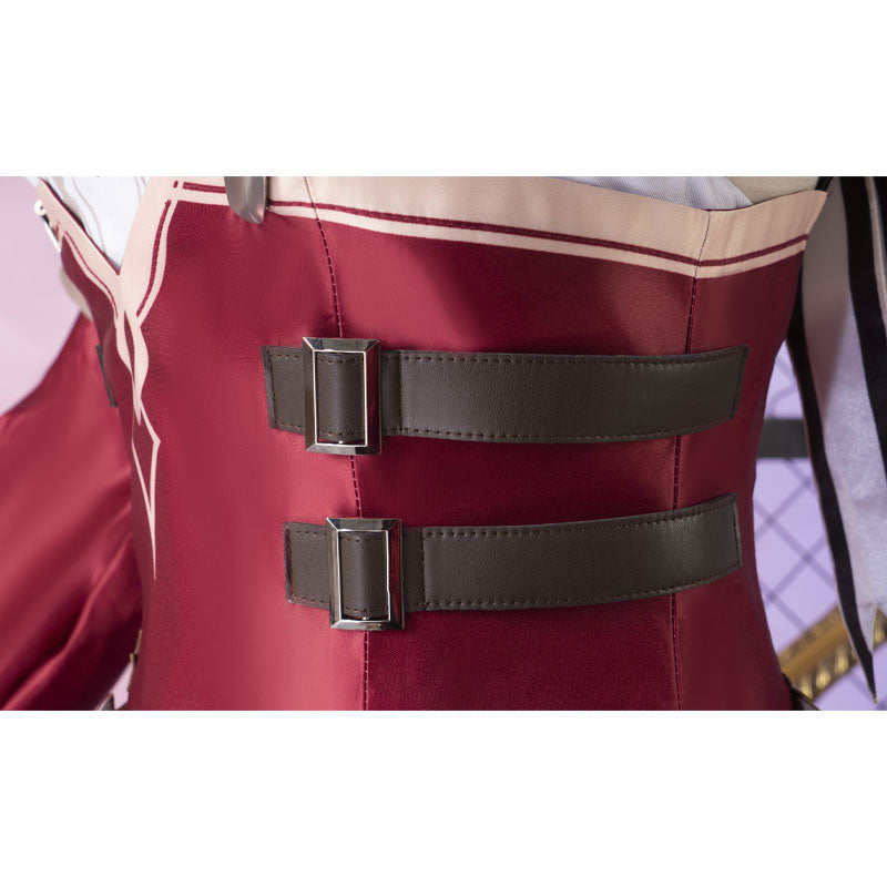 Game Genshin Impact Charlotte Cosplay Costumes With Hat