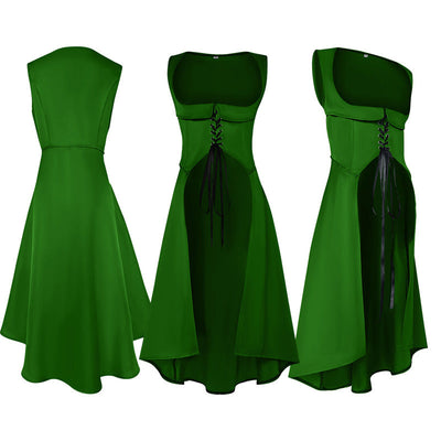 Steampunk Medieval Renaissance Halloween Women's Long Dress Cosplay Costumes