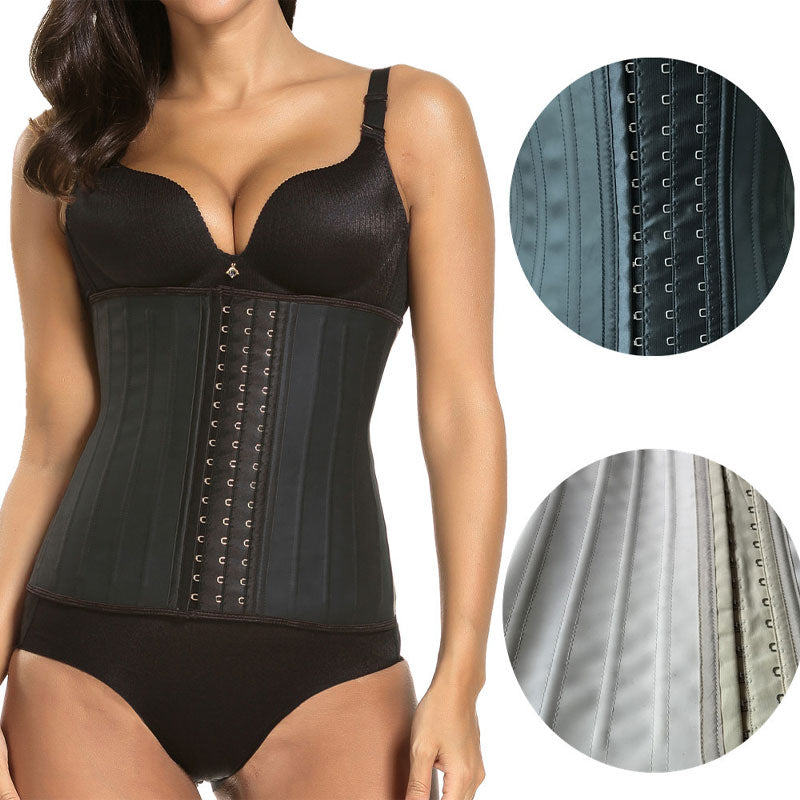 Women's Underbust 25 Steel Boned Latex Sport Girdle Waist Trainer Corsets Hourglass Body Shaper