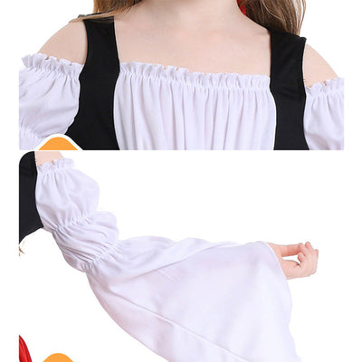 Medieval Farm Munich Beer Festival Kids Long Dress Cosplay Costumes