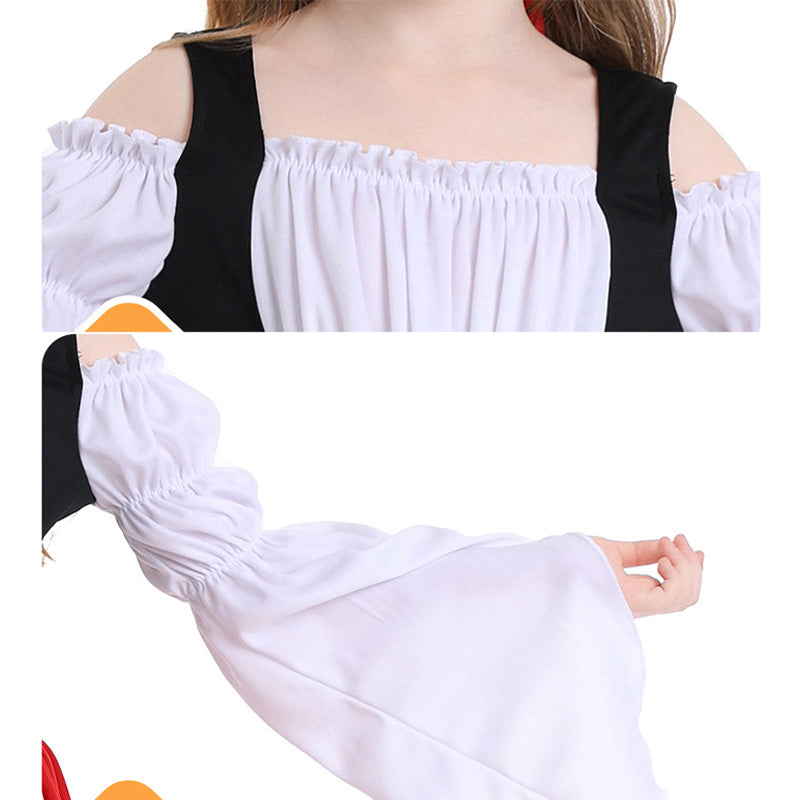 Medieval Farm Munich Beer Festival Kids Long Dress Cosplay Costumes