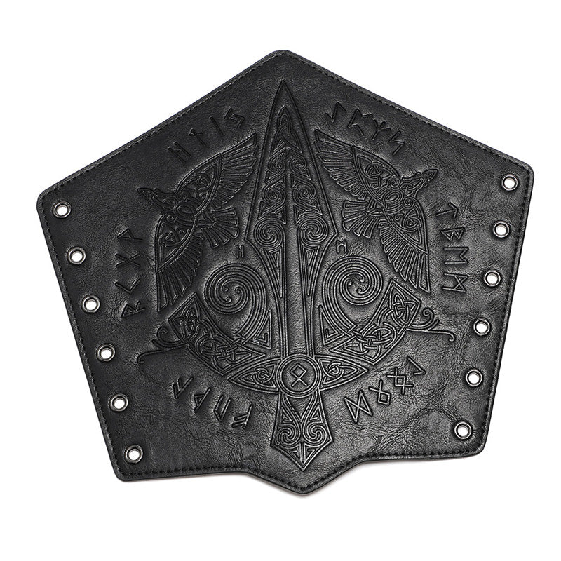 Steampunk Retro Embossed Knight Wristbands Cosplay Props