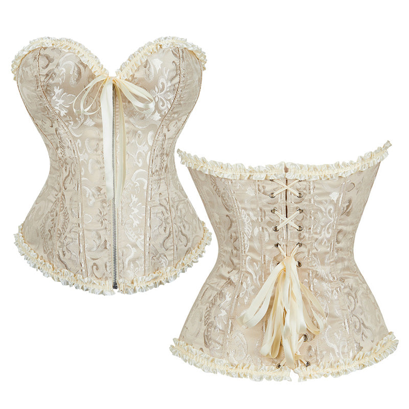 Court-styletro Z Reipper Jacquard Bustier Waist-cinching Corset Cosplay Costumes