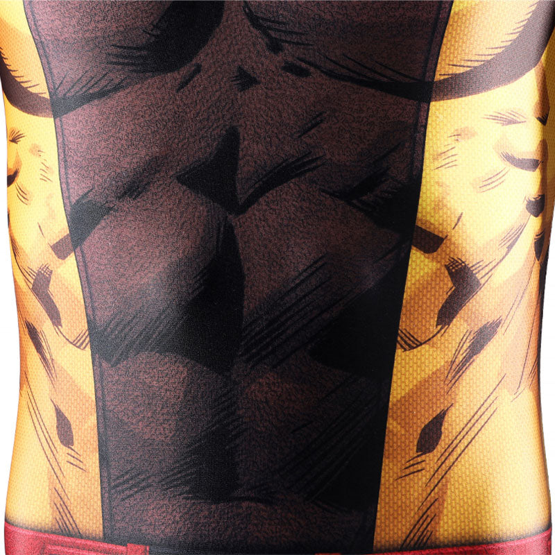 X-Men Wolverine Brown Ochre Suit Cosplay Costume