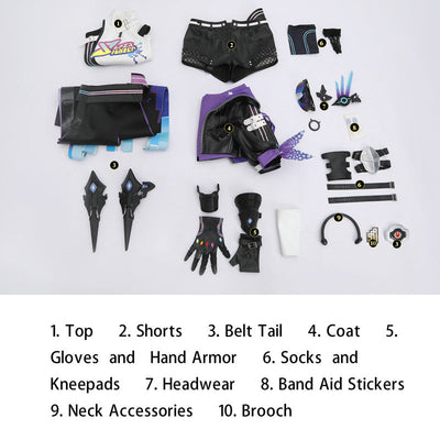 Honkai: Star Rail SP Silver Wolf Cosplay Costumes