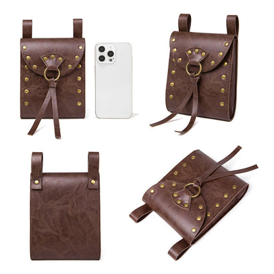 Retro Viking Style Rider Coin Pouch with Belt Hanging Cosplay Props