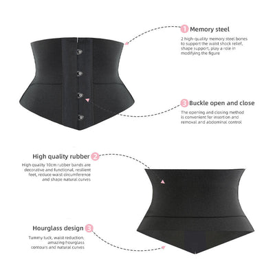 Waist Control Slimming Corset Tie-Up Corset Hourglass Silhouette Funnel Corset