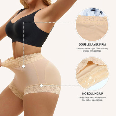 High Waisted Hip Lifting Tummy Control Non Slip Lace Safety Underwear Cosplay Costumes