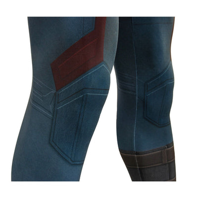 Avengers 3 Infinity War Captain America Steve Rogers Jumpsuit Cosplay Costumes With Gloves
