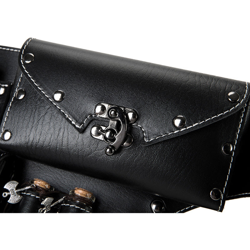 Steampunk Retro Women's Waist Accessory PU Leather Waist Bag Cosplay Props