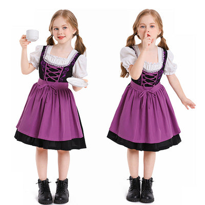 Medieval Farm Beer Festival Kids Halloween Dress Cosplay Costumes