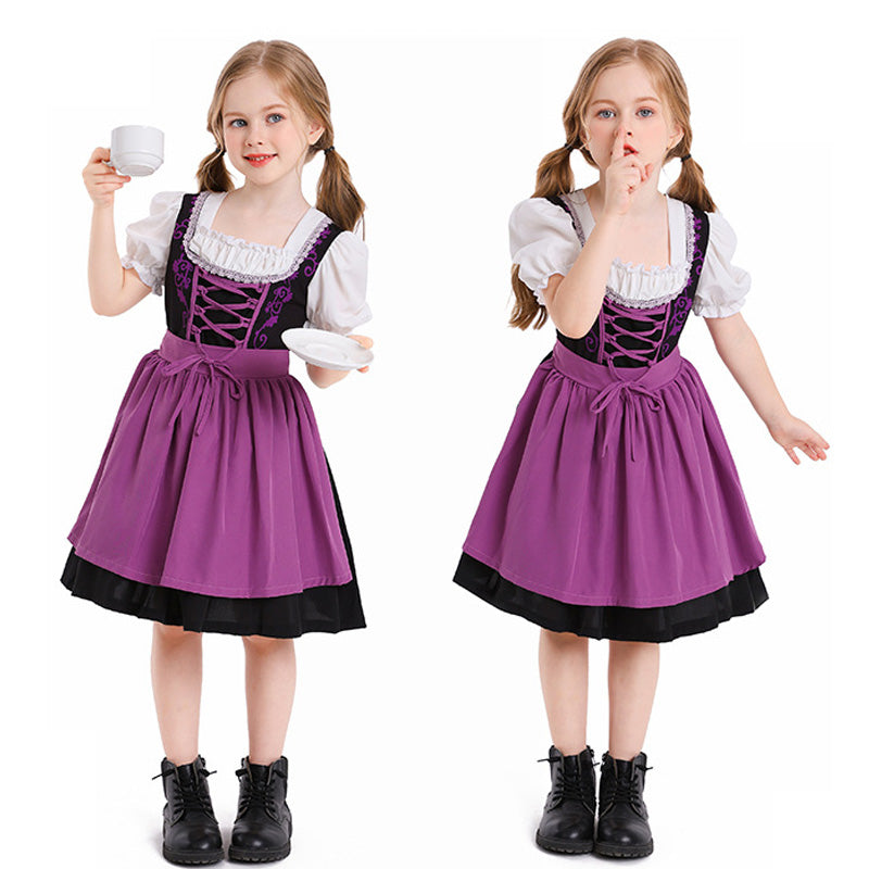 Medieval Farm Beer Festival Kids Halloween Dress Cosplay Costumes