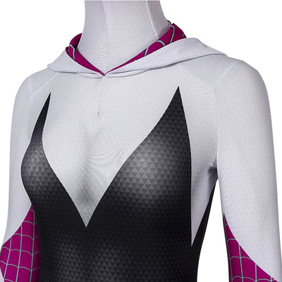 Marvel Spider-Man: Into the Spider-Verse Gwen Stacy Cosplay Costumes