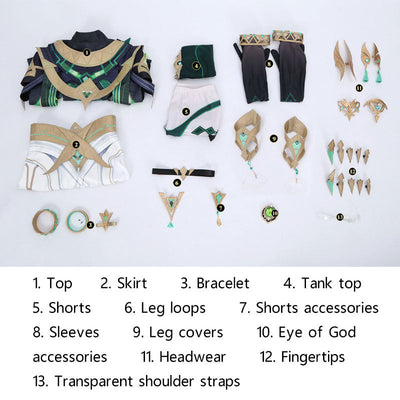 Genshin Impact Nefer Cosplay Costumes