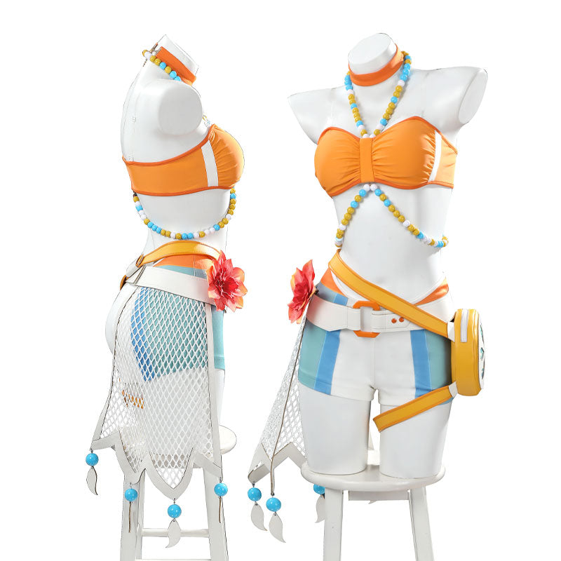 Overwatch Beachside Juno Swimsuit Cosplay Costume