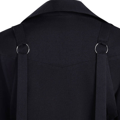 Tamon's B-Side Tamon Fukuharaa Black Vest Uniform Cosplay Costume