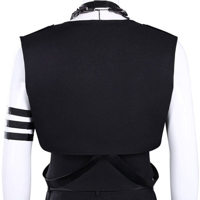 Tamon's B-Side Rintarō Kai Black Vest Uniform Cosplay Costume