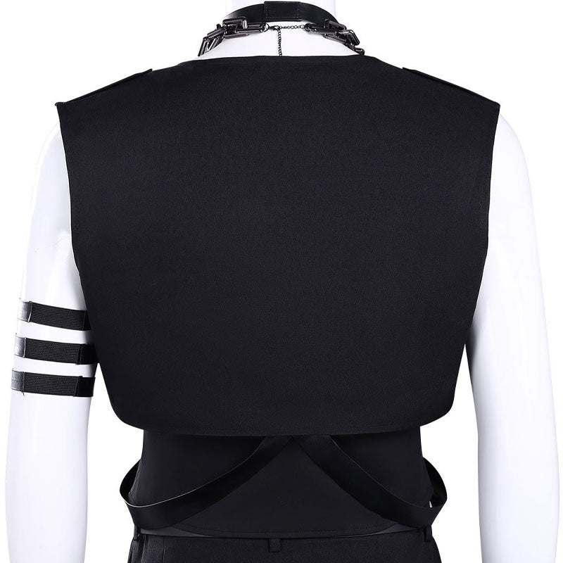 Tamon's B-Side Rintarō Kai Black Vest Uniform Cosplay Costume