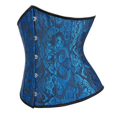 Corset Women‘s Brocade Underbust Boned Corsets Bustier Waist Trainer