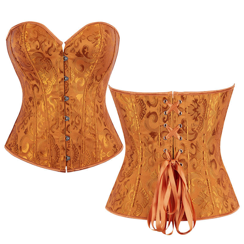 Court Style Bridal Corset Shaper Bust Lifting Waist Cinching Tight Bustier Camisole Tank Top Hourglass Shapewear