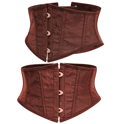Womens Waist Trainer Cincher Heavy Duty Steel Boned Underbust Waspie Corset