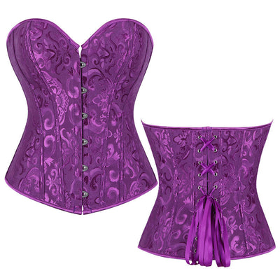 Court Style Bridal Corset Shaper Bust Lifting Waist Cinching Tight Bustier Camisole Tank Top Hourglass Shapewear