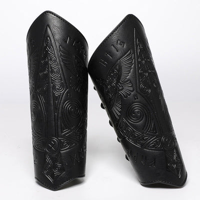 Steampunk Retro Embossed Knight Wristbands Cosplay Props