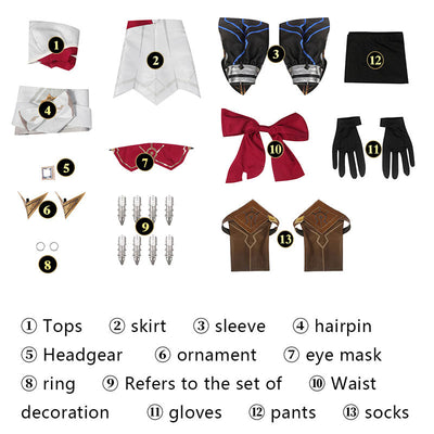 Game Genshin Impact Eremite Desert Clearwater Cosplay Costumes