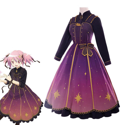 Puella Magi Madoka Magica Madoka Kaname Homura Akemi Starlight Dress Cosplay Costumes