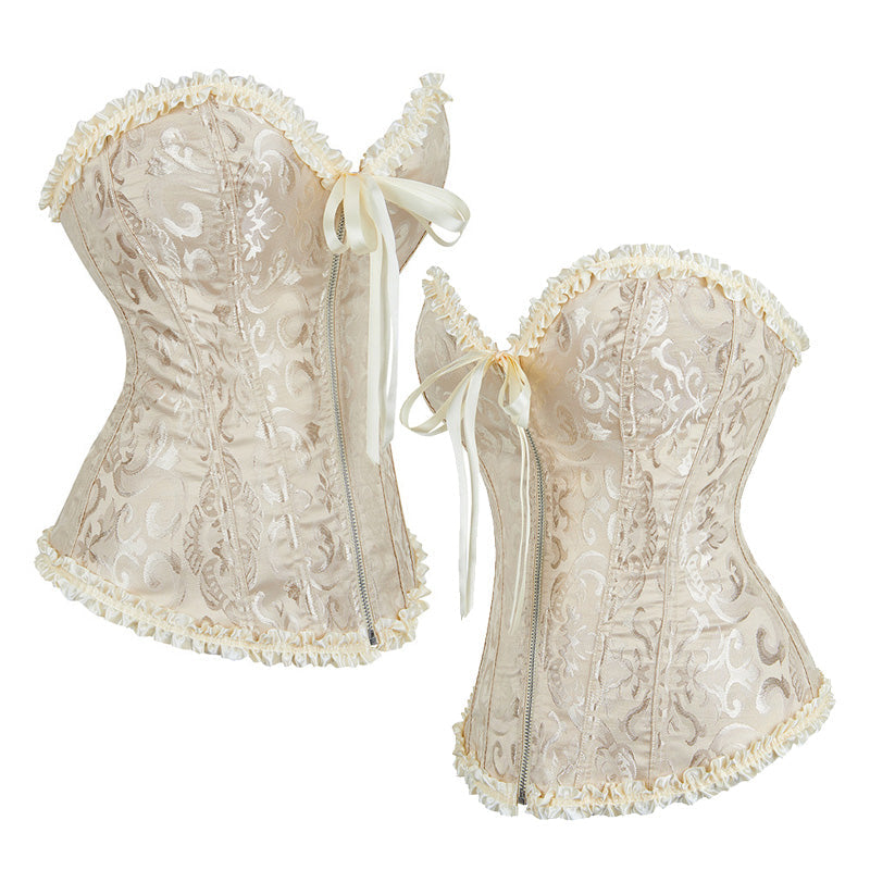 Court-styletro Z Reipper Jacquard Bustier Waist-cinching Corset Cosplay Costumes