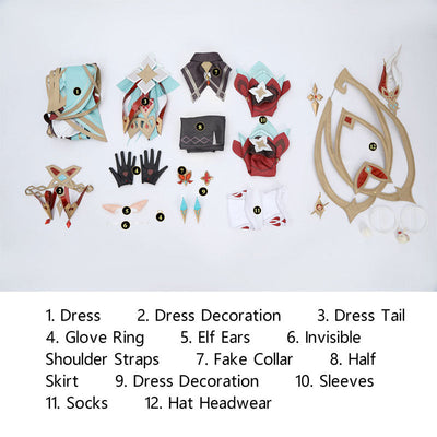 Genshin Impact Hexenzirkel Alice Cosplay Costumes