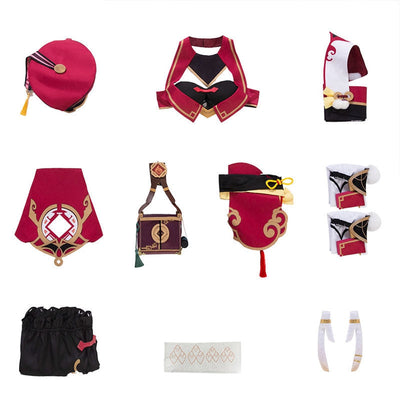 Game Genshin Impact Yanfei Fullsuit Cosplay Costumes
