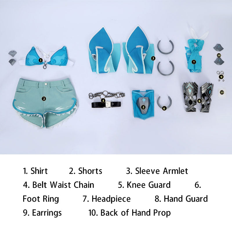 Overwatch Summer Anran Swimsuit Cosplay Costume