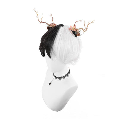 Women Fashion Wig Red Blue Black White Short Lolita Wigs