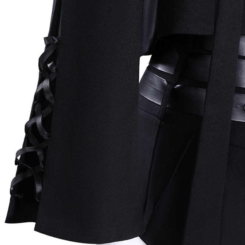 Tamon's B-Side Tamon Fukuharaa Black Vest Uniform Cosplay Costume