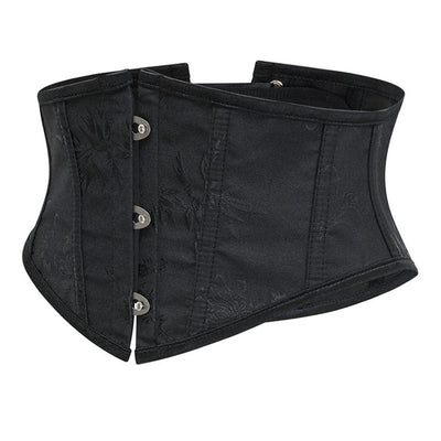 Womens Waist Trainer Cincher Heavy Duty Steel Boned Underbust Waspie Corset