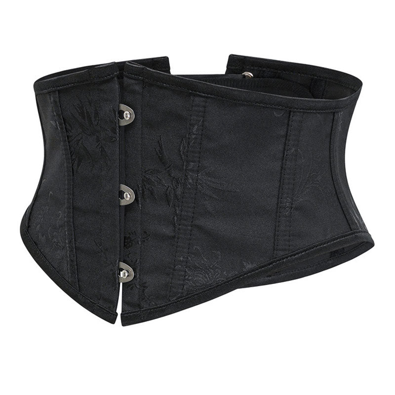 Womens Waist Trainer Cincher Heavy Duty Steel Boned Underbust Waspie Corset
