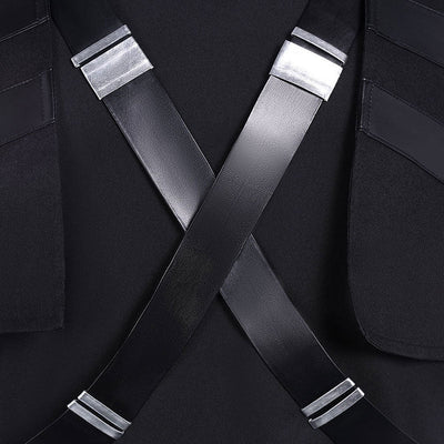Tamon's B-Side Rintarō Kai Black Vest Uniform Cosplay Costume