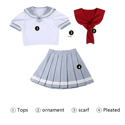 Love Live! Chika Takami You Watanabe Ruby Kurosawa School Uniform Cosplay Costumes