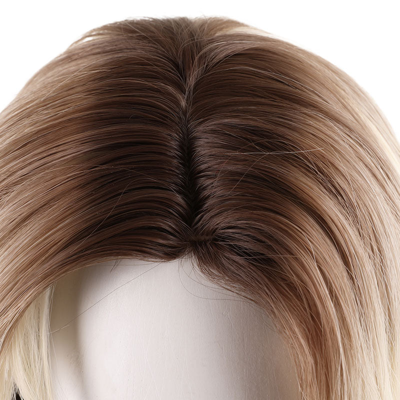 Spider-Man: Across The Spider-Verse Gwen Stacy Brown Gradient Cosplay Wigs
