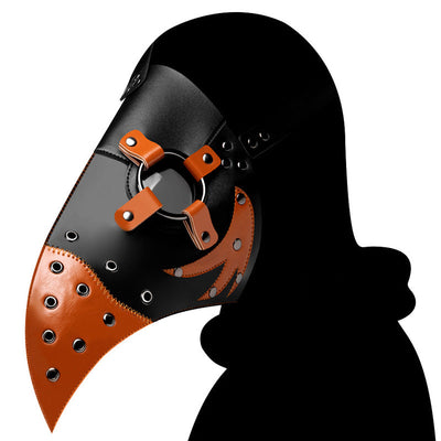 Steampunk European Plague Raven Doctor Color Block Mask Cosplay Props