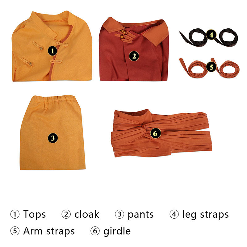 Avatar The Last Airbender 2024:TV Series Aang Cosplay Costume