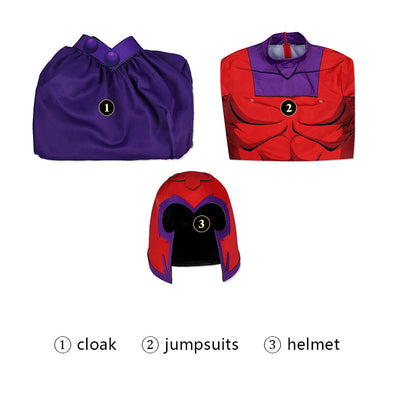 X-Men: The Animated Series Magneto Jumpsuits Cosplay Costumes