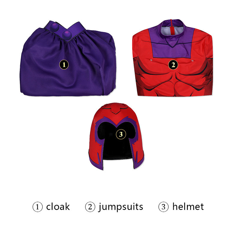 X-Men: The Animated Series Magneto Jumpsuits Cosplay Costumes