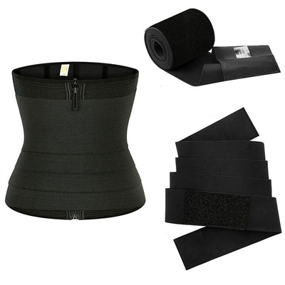 Waist Trainer Belt Waist Cincher Trimmer Ab Belt Tummy Control Body Shaper with Wrap Women and Men