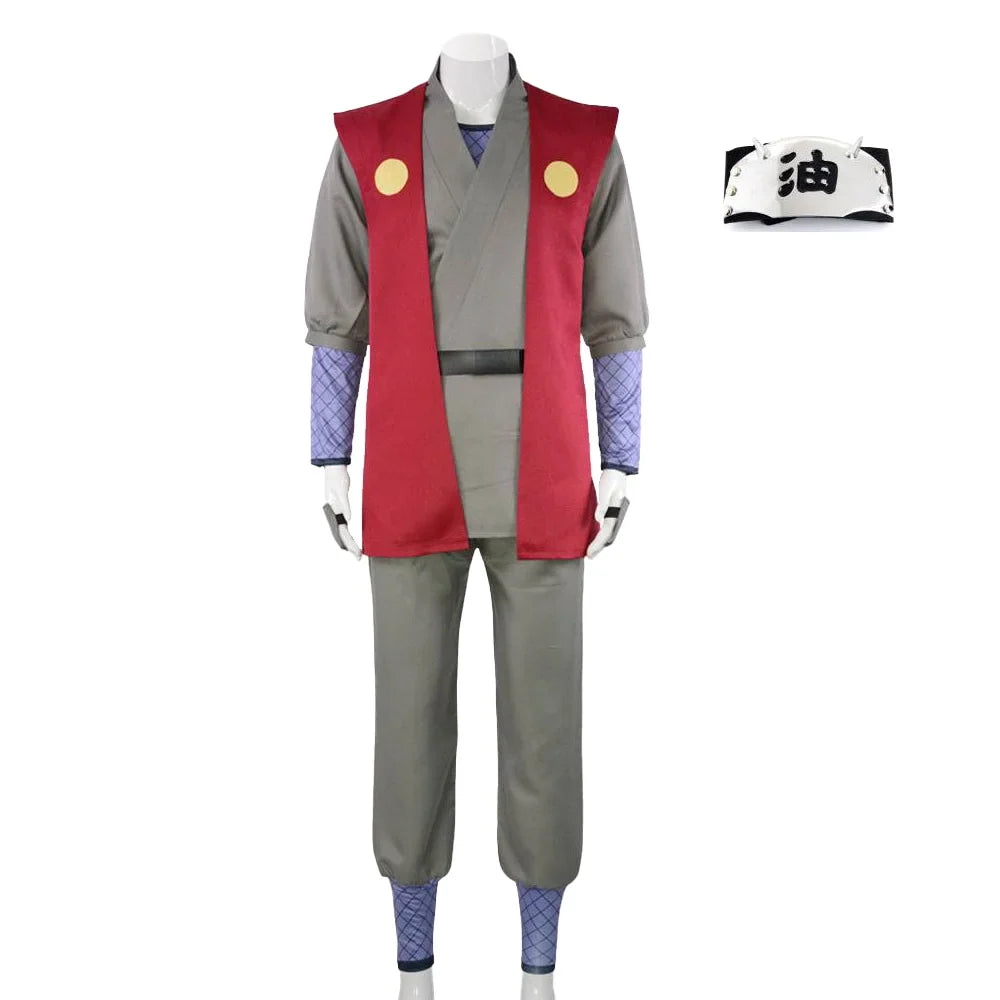 Anime Naruto Jiraiya Cosplay Costume – Premium Toad Sage Uniform Full Set for Men
