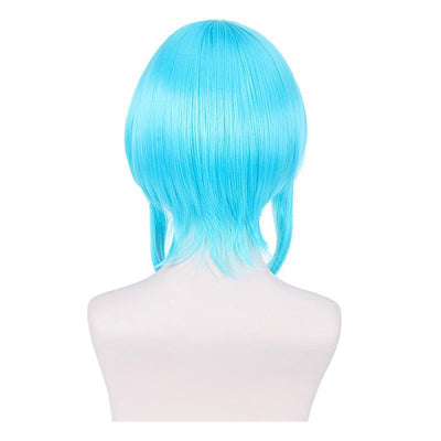 Anime SAO GGO Gun Gale Online Asada Shino Short Blue Cosplay Wigs