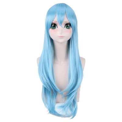 SAO Sword Art Online ALO ALfheim Online Asuna Long Blue Cosplay Wigs