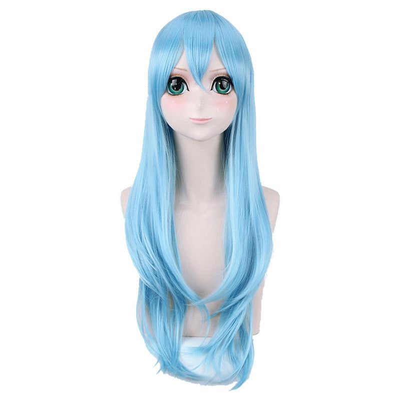 SAO Sword Art Online ALO ALfheim Online Asuna Long Blue Cosplay Wigs
