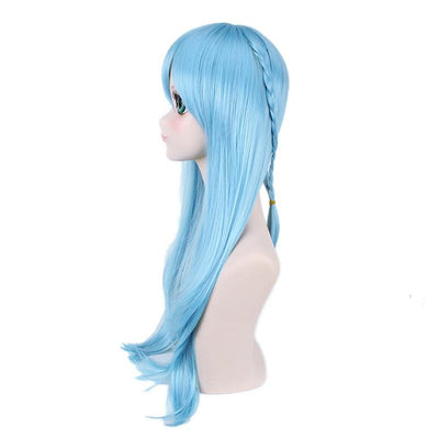 SAO Sword Art Online ALO ALfheim Online Asuna Long Blue Cosplay Wigs